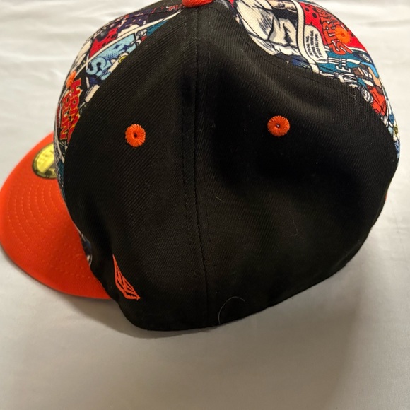 New Era San Francisco Giants Black & Orange Comic-Panel Fitted Hat - Picture 4 of 6